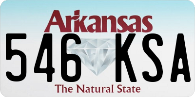 AR license plate 546KSA