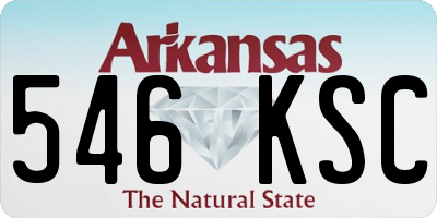 AR license plate 546KSC