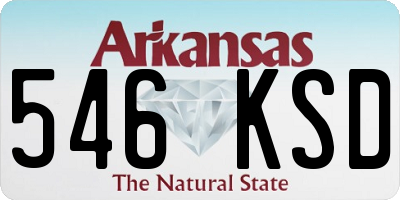 AR license plate 546KSD