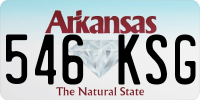 AR license plate 546KSG