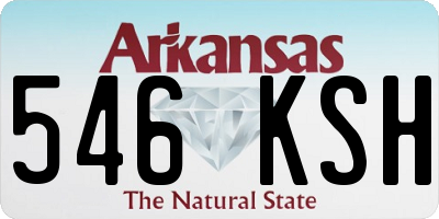 AR license plate 546KSH