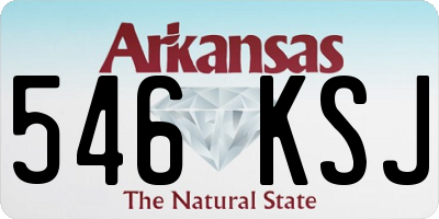 AR license plate 546KSJ