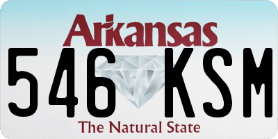 AR license plate 546KSM
