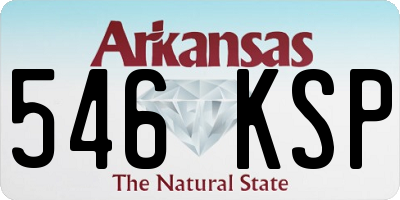AR license plate 546KSP