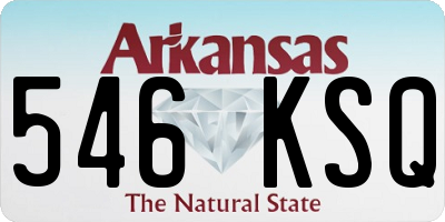 AR license plate 546KSQ