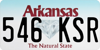 AR license plate 546KSR