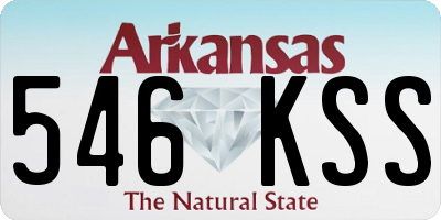 AR license plate 546KSS
