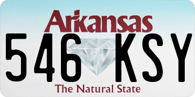 AR license plate 546KSY
