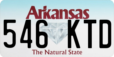 AR license plate 546KTD