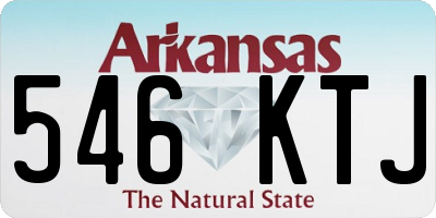 AR license plate 546KTJ