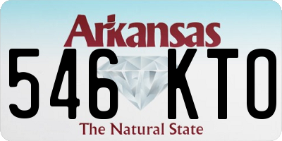 AR license plate 546KTO