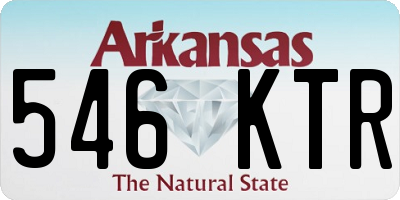 AR license plate 546KTR