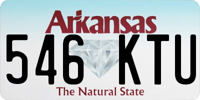 AR license plate 546KTU