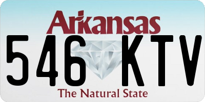 AR license plate 546KTV