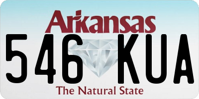 AR license plate 546KUA