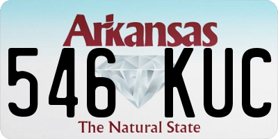 AR license plate 546KUC