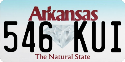 AR license plate 546KUI