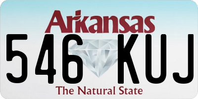 AR license plate 546KUJ