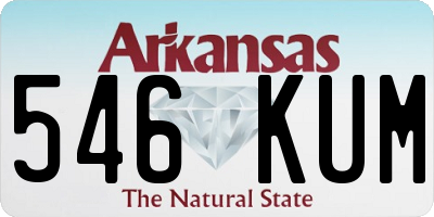 AR license plate 546KUM