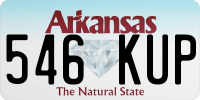 AR license plate 546KUP