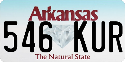 AR license plate 546KUR