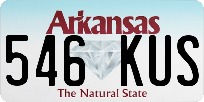 AR license plate 546KUS