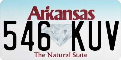 AR license plate 546KUV