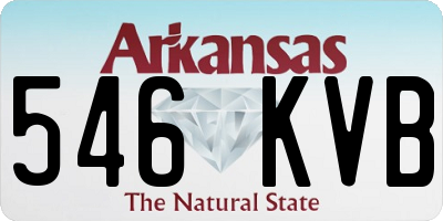 AR license plate 546KVB