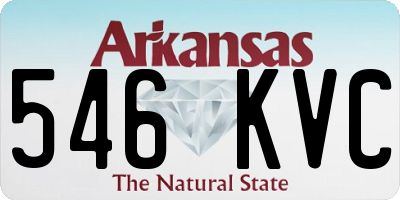 AR license plate 546KVC