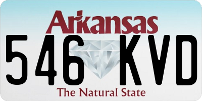 AR license plate 546KVD