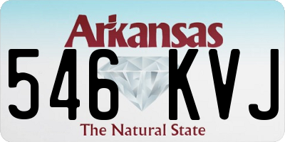AR license plate 546KVJ