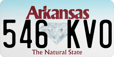 AR license plate 546KVO