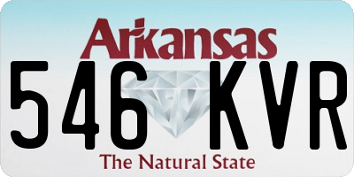 AR license plate 546KVR