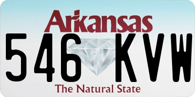 AR license plate 546KVW