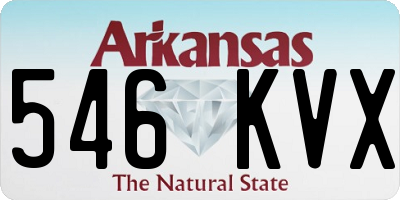 AR license plate 546KVX