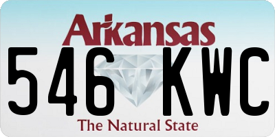 AR license plate 546KWC