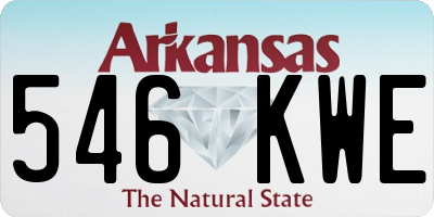 AR license plate 546KWE