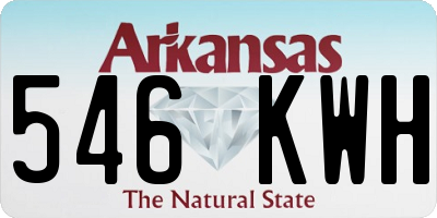AR license plate 546KWH