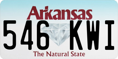 AR license plate 546KWI