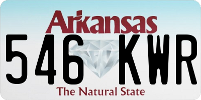 AR license plate 546KWR