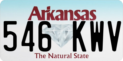 AR license plate 546KWV