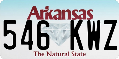 AR license plate 546KWZ