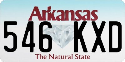 AR license plate 546KXD