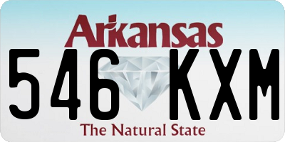 AR license plate 546KXM