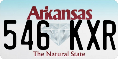 AR license plate 546KXR