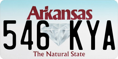 AR license plate 546KYA