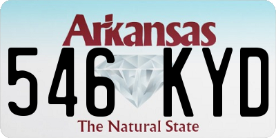 AR license plate 546KYD