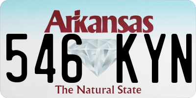 AR license plate 546KYN