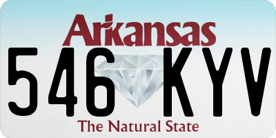 AR license plate 546KYV