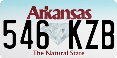 AR license plate 546KZB